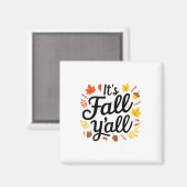 Es ist Fall Yall Halloween Bats Pumpkin Fall Hallo Magnet (Vorderseite/Rückseite)