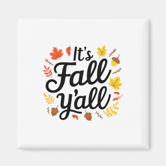 Es ist Fall Yall Halloween Bats Pumpkin Fall Hallo Magnet (Vorne)
