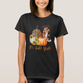 Es ist Fall Y'all Havanese Dog Leopard Pumpkin Fal T-Shirt (Vorderseite)