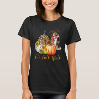Es ist Fall Y'all Havanese Dog Leopard Pumpkin Fal T-Shirt