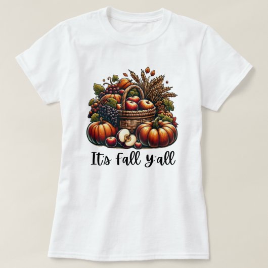 Es ist Fall Y'all | Herbstsaison | Kürbis T-Shirt (Design vorne)