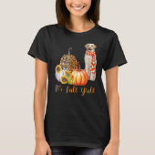 Es ist Fall Y'all Labrador Dog Leopard Pumpkin Fal T-Shirt (Vorderseite)