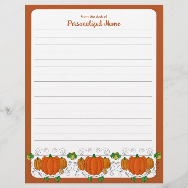 Es ist Fall Y'all - Linie Briefbogen (Vorderseite)