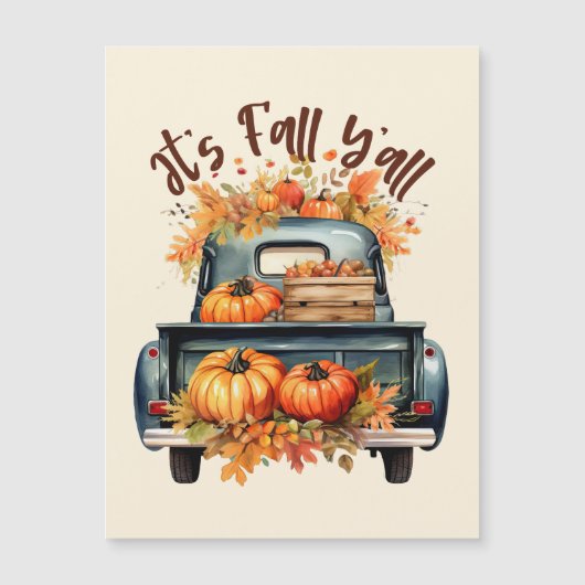 Es ist Fall Y'all Magnetkarte (Vorderseite)