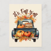 Es ist Fall Y'all Postkarte (Vorderseite)