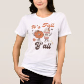 Es ist Fall Y'all Pumpkin GewürzLatte Tri-Blend Shirt (Vorderseite)
