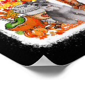 Es ist Fall Y'all Schnauzer Hund Halloween Thanksg Poster (Ecke)