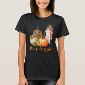Es ist Fall Y'all Sheltie Dog Leopard Pumpkin Fall T-Shirt (Vorderseite)