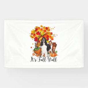 Es ist Fall Y'all Springer Spaniel Hund Halloween Banner