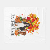 Es ist Fall Y'all Springer Spaniel Hund Halloween  Fleecedecke (Vorderseite (Horizontal))