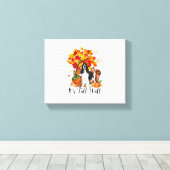 Es ist Fall Y'all Springer Spaniel Hund Halloween Leinwanddruck (Insitu (Holzboden))