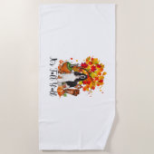 Es ist Fall Y'all Springer Spaniel Hund Halloween Strandtuch (Vorderseite)