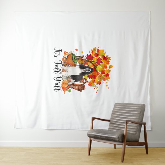 Es ist Fall Y'all Springer Spaniel Hund Halloween  Wandteppich (Beispiel (Horizontal))