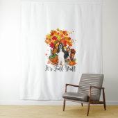 Es ist Fall Y'all Springer Spaniel Hund Halloween  Wandteppich (Beispiel)