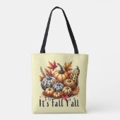 Es ist Fall Y'all Tote Bag Tasche (Rückseite)