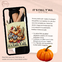 Es ist Fall Y'all Tote Bag Tasche