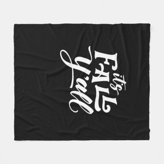 Es ist Fall Y'all Typografy Text Art Wordfandom Fleecedecke (Vorderseite (Horizontal))