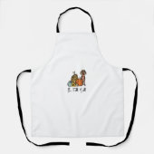 Es ist Fall Y'all Yellow Dackel Dog Leopard Pumpk Schürze (Vorderseite)