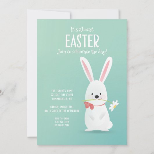 Es ist fast Ostern Einladung (Vorderseite)