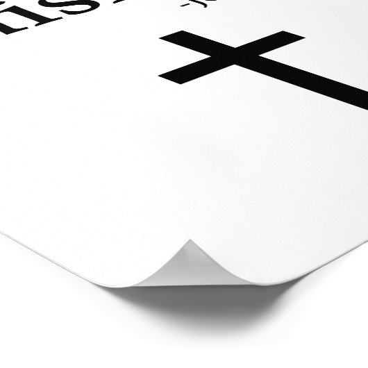 Es ist fertig Bibel Verse Poster (Ecke)