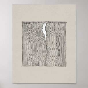 Es ist fertig - Matthew 27:51 Bibelwall Art Poster