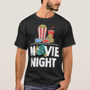 Es ist Filmnacht Lustige tanzende Popcorn-Gurke Ho T-Shirt