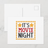 Es ist Filmnacht Postkarte (Vorne/Hinten)