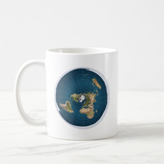 Es ist flach.  Nein, wirklich Kaffeetasse (Links)