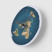 Es ist flach. Nein, wirklich. Runde Wanduhr (Winkel)