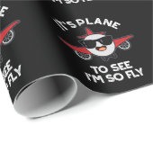 Es ist Flugzeug, zu sehen, dass ich so fliegend bi Geschenkpapier (Rolleneckpunkt)