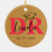 Es ist Frau Dr., eigentlich Phd Abschluss Keramik Ornament (Hinten)