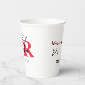 Es ist Frau Dr., eigentlich Phd Abschluss Pappbecher (Rechts)