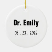 Es ist Frau Dr. Funny Spaß meme Keramik Ornament (Hinten)