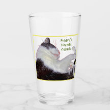 Es ist Freitag, genieße ein Glas. Trinkglas Pintgl