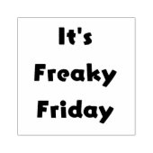 Es ist Freitag. Gummistempel (Prägung)