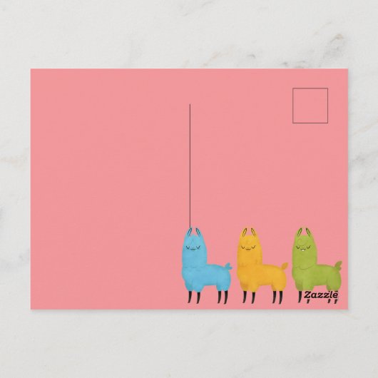 Es ist Freitag Llama Postkarte (Rückseite)