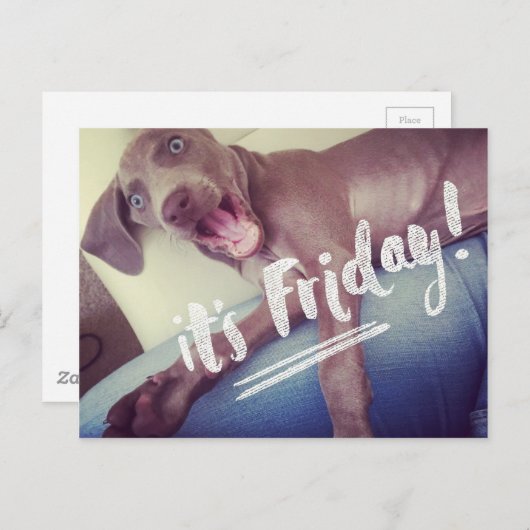 Es ist Freitag! Postkarte (Vorne/Hinten)