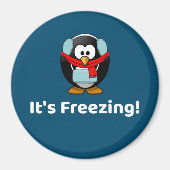 Es ist frierend! Funny Cold Penguin Magnet (Vorne)