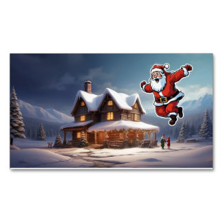 es ist fröhliches Weihnachtsdesign und -karte Magnetische Visitenkarte