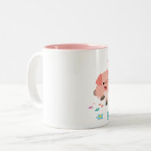 Es ist Frühling! - Zwei Niedliche Cartoon Tasse Sc (Vorderseite Links)