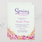 Es ist Frühlings-Garten-Party Einladung (Vorne/Hinten)