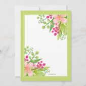 Es ist Frühlingseinladung Einladung (Rückseite)