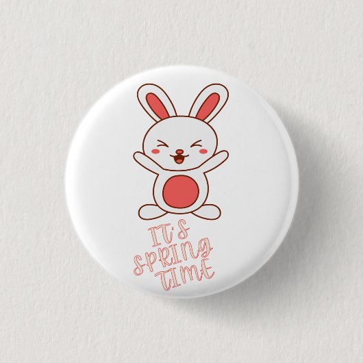 Es ist Frühlingszeit Button (Vorderseite)