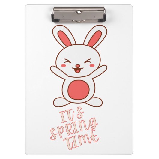 Es ist Frühlingszeit-Notebook Klemmbrett (Vorderseite)