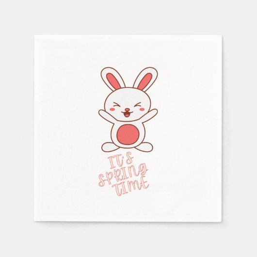 Es ist Frühlingszeit Serviette (Vorderseite)