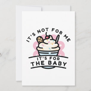 Es ist für das Baby Dankeskarte