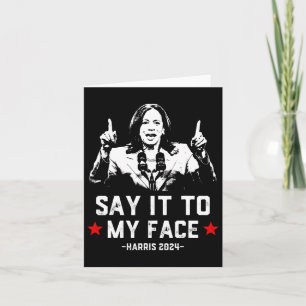 Es ist für mich komisch, Kamala Harris für Presi z Karte