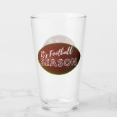 Es ist Fußball Saison Bierglas Tumbler (Rückseite)