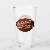 Es ist Fußball Saison Bierglas Tumbler (Vorderseite)