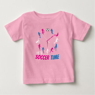 Es ist Fußball-Time-Girls-Fußball-Zitat Baby T-shirt